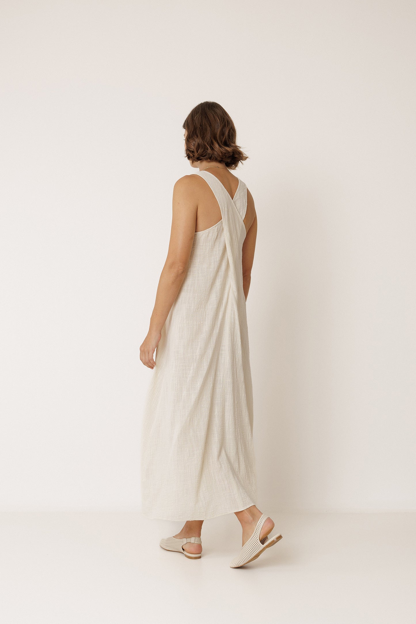 MAXI VESTIDO CREPADO