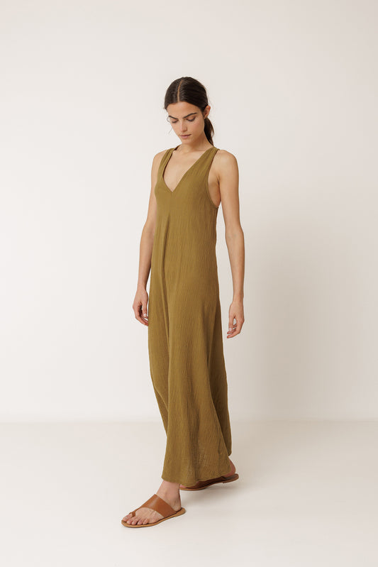 ROBE LONGUE CRÊPÉE 1