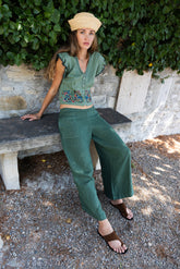 PANTALÓN LINO RAYAS