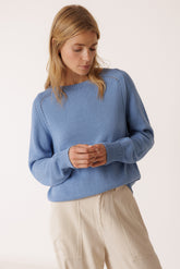 BASIC LOOSE-KNIT SWEATER