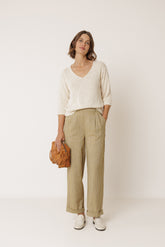 ORGANIC COTTON BOUCLÉ SWEATER