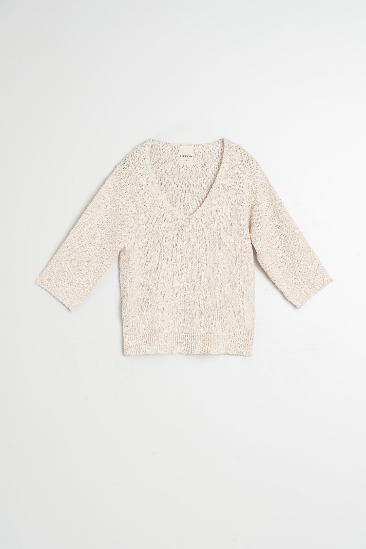ORGANIC COTTON BOUCLÉ SWEATER