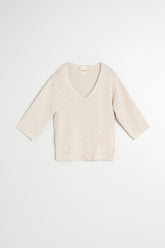 ORGANIC COTTON BOUCLÉ SWEATER