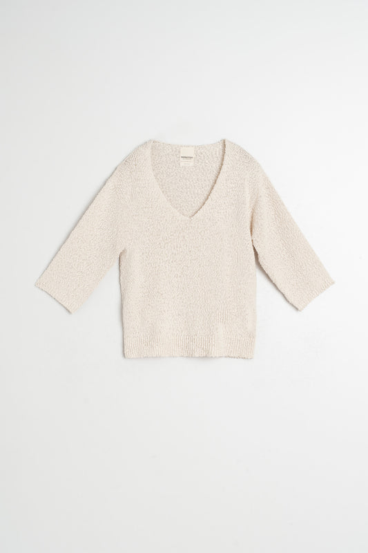 ORGANIC COTTON BOUCLÉ SWEATER 5