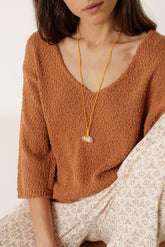 ORGANIC COTTON BOUCLÉ SWEATER