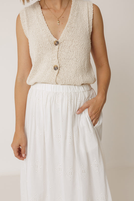 ORGANIC COTTON BOUCLÉ VEST 2
