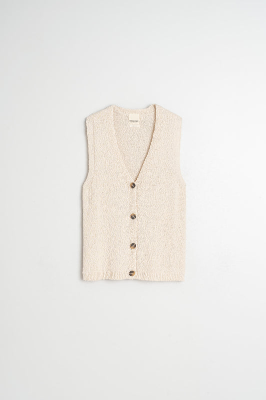 ORGANIC COTTON BOUCLÉ VEST 4