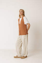 VESTE BOUCLÉ EN COTON ORGANIQUE