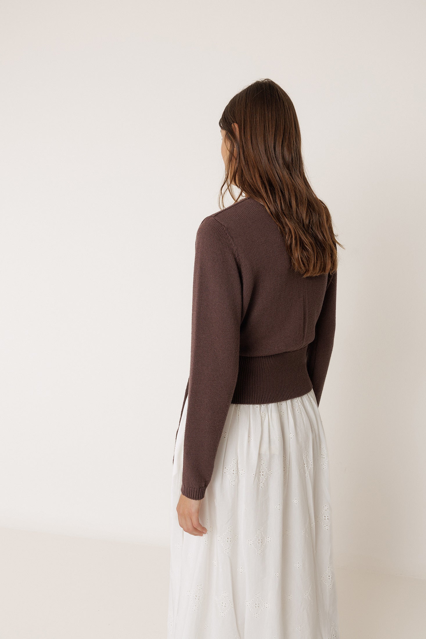KNIT WRAP-OVER CARDIGAN | INDI&COLD