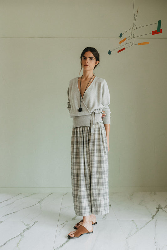 KNIT WRAP-OVER CARDIGAN 2