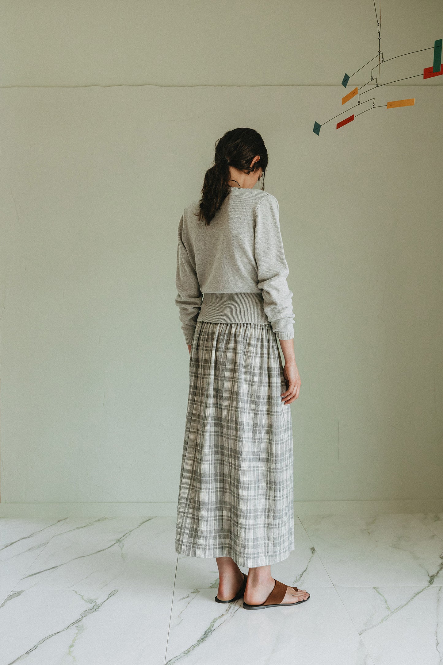 KNIT WRAP-OVER CARDIGAN