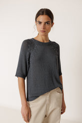 RIBBON-STITCH SWEATER