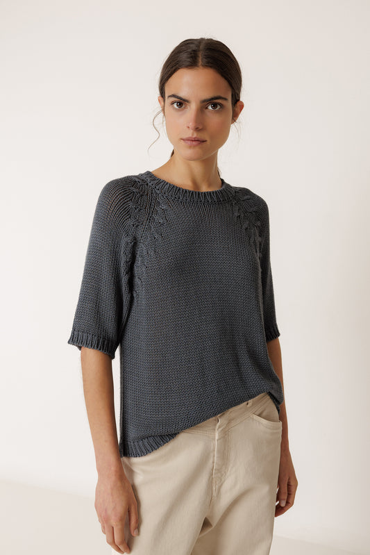 RIBBON-STITCH SWEATER 1