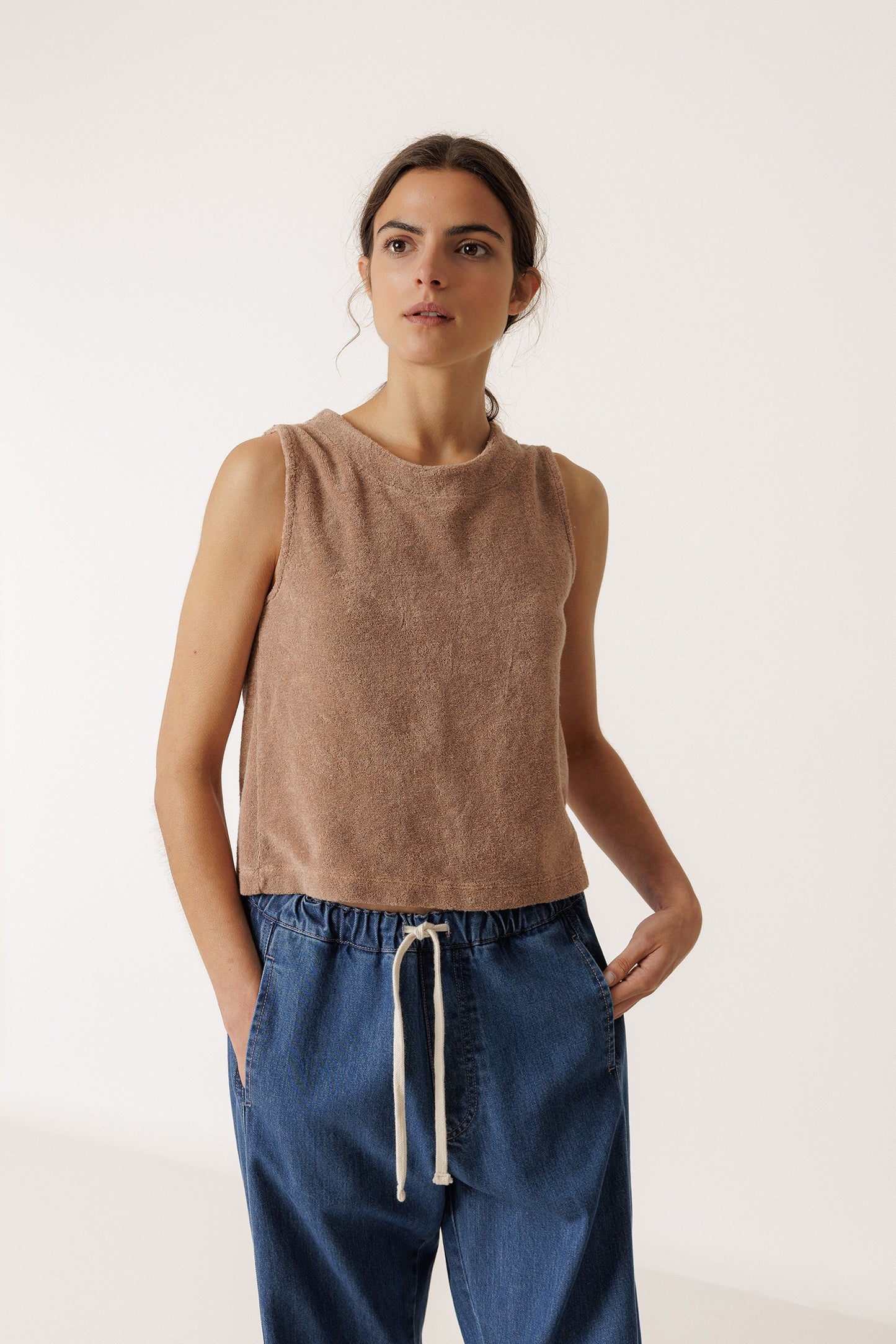 TERRYCLOTH CROP TOP