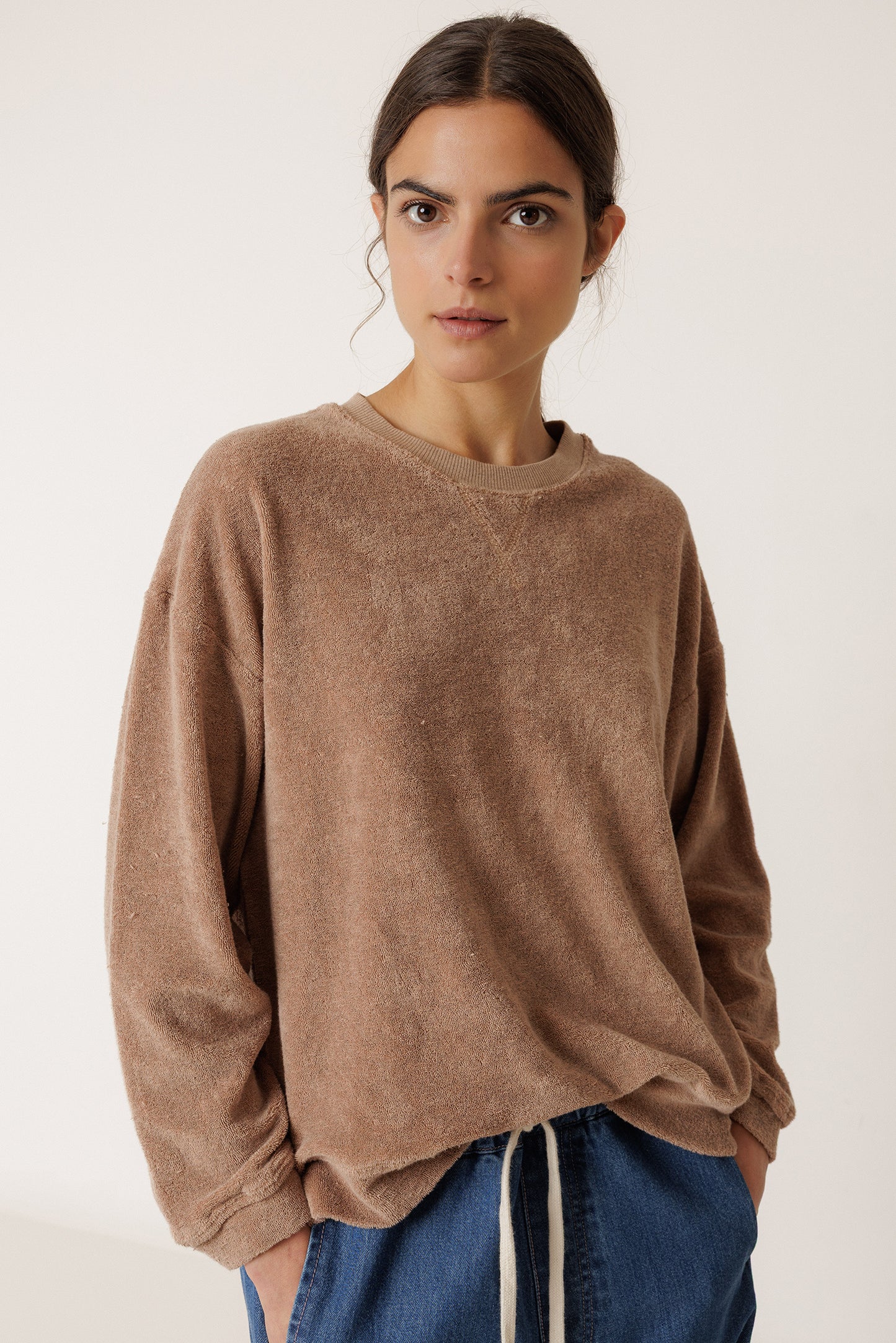 LARA TERRYCLOTH SWEATSHIRT