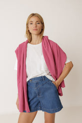 COTTON-TEXTURED SCARF