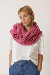 COTTON-TEXTURED SCARF