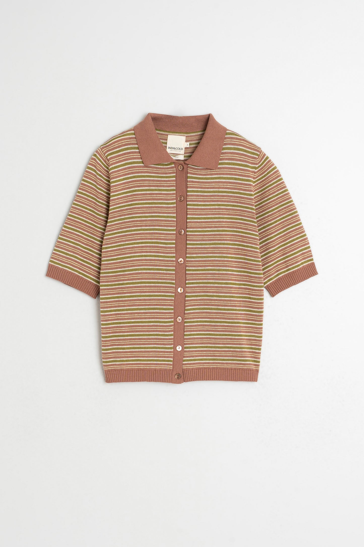 STRIPE KNIT POLO