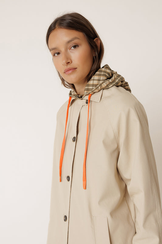 REVERSIBLE CHECKERED RAINCOAT 4