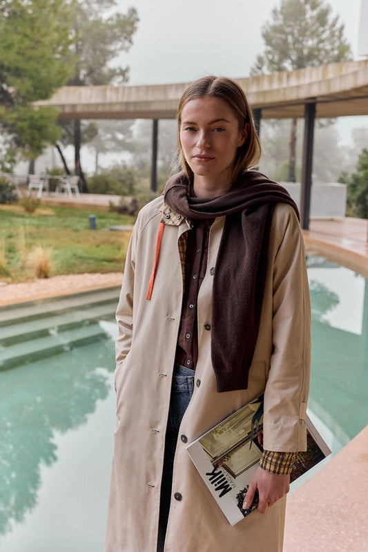 REVERSIBLE CHECKERED RAINCOAT 5