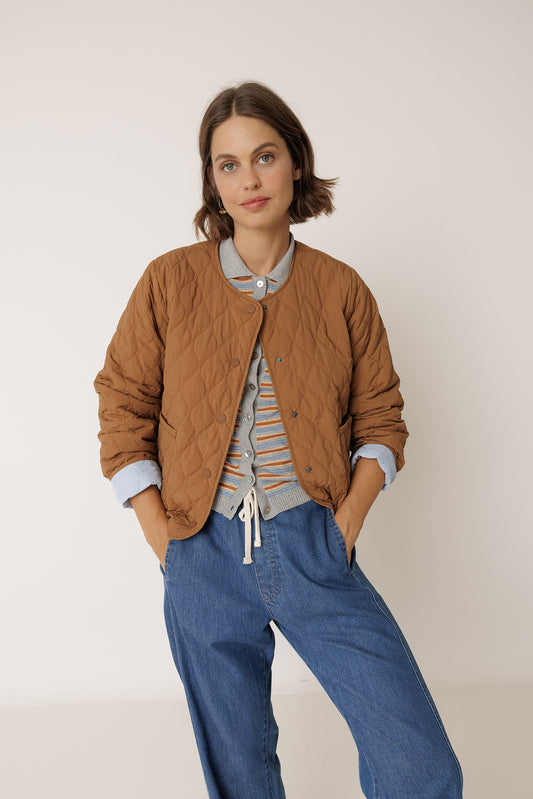 [CL] REVERSIBLE QUILTED COAT 1