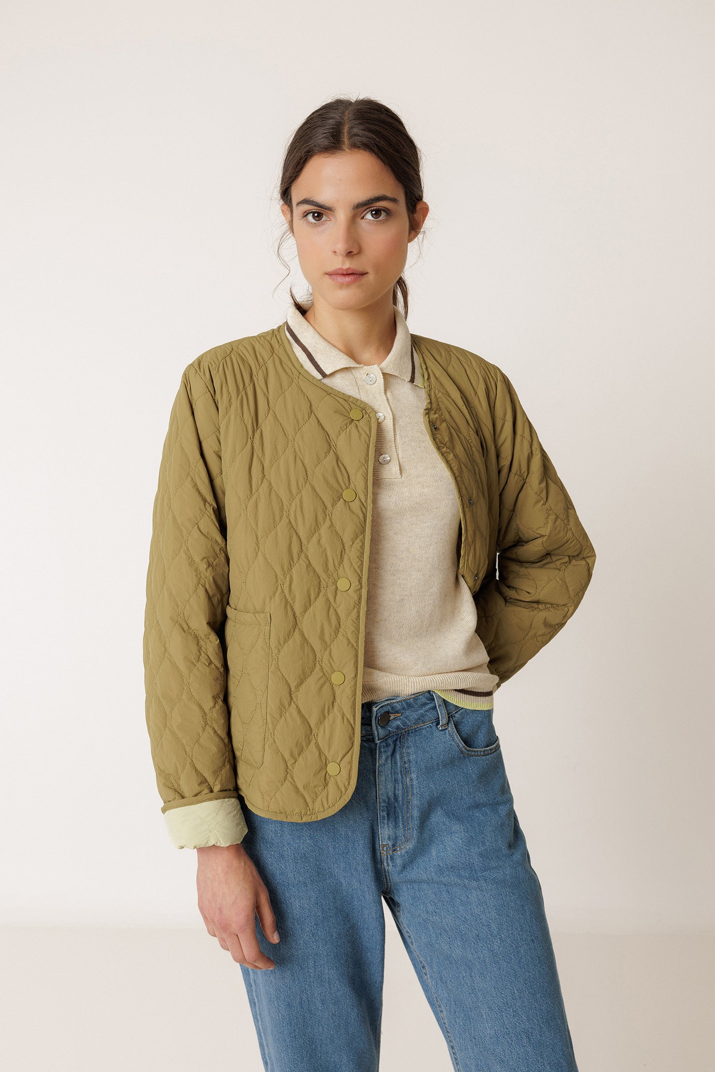 [CL] REVERSIBLE QUILTED COAT