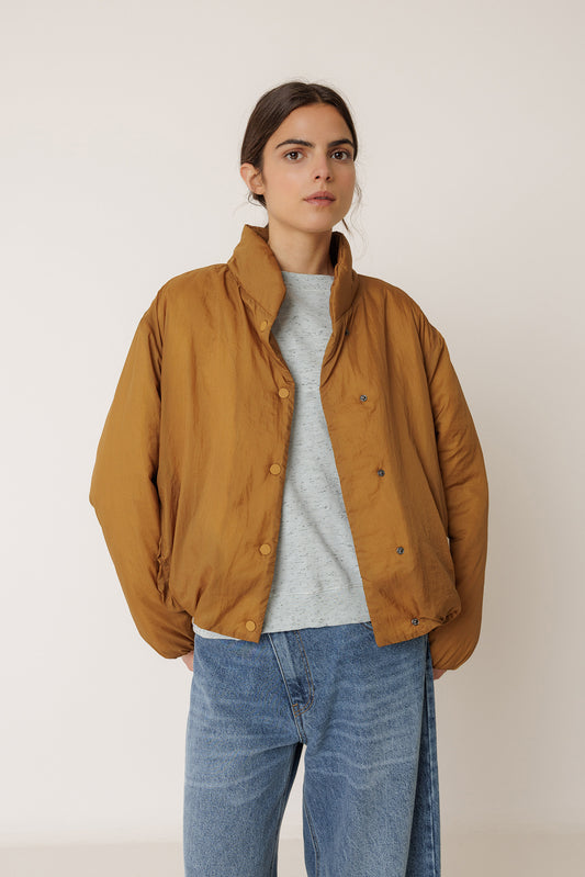 QUILTED SNAP-BUTTON COAT 3