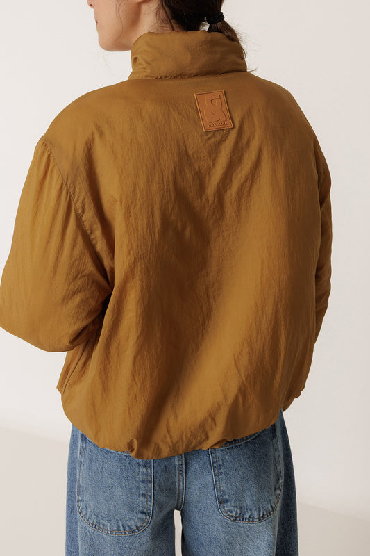 QUILTED SNAP-BUTTON COAT 4