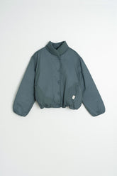 QUILTED SNAP-BUTTON COAT