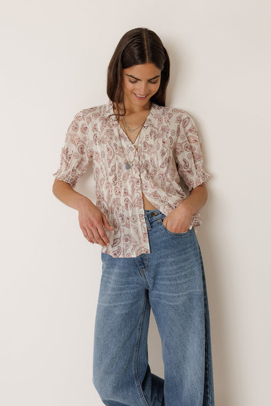 [CL] MICRO-RUFFLE SHIRT 2