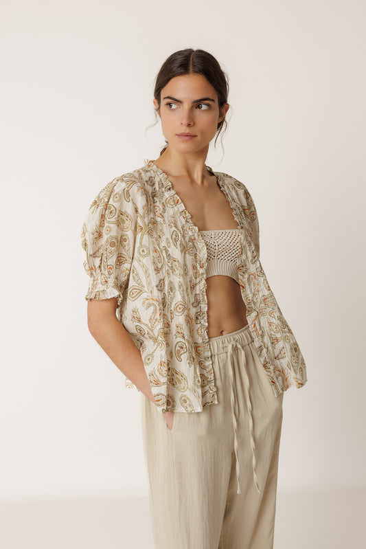 MICRO-RUFFLE SHIRT 1