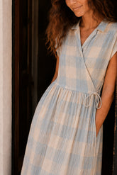 VESTIDO CRUZADO VICHY
