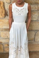 EMBROIDERED-DETAIL DRESS