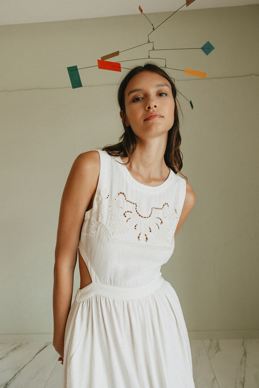EMBROIDERED-DETAIL DRESS | INDI&COLD EMBROIDERED-DETAIL DRESS | INDI&COLD