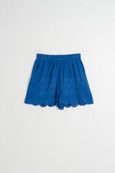 SCALLOPED EMBROIDERY SHORT