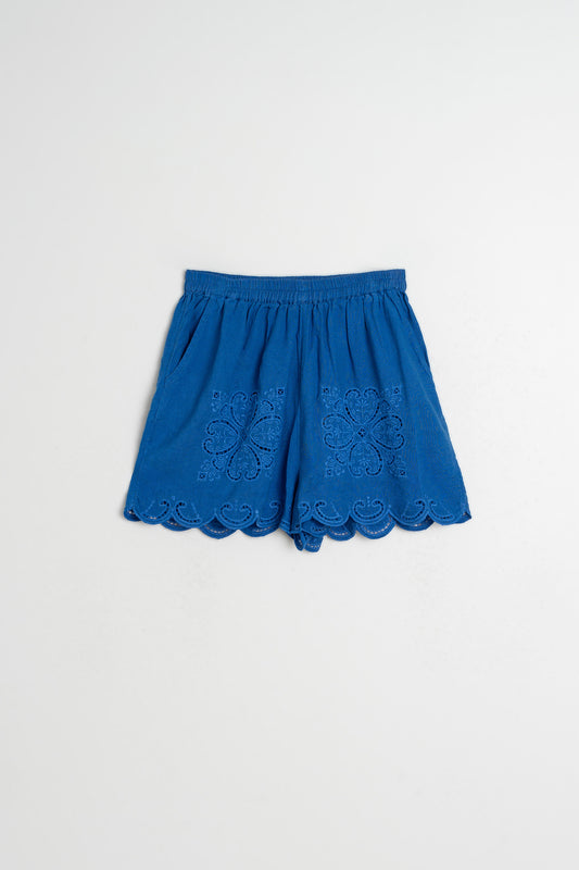 SCALLOPED EMBROIDERY SHORT 5