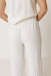 PANTALON À OURLET BRODÉ