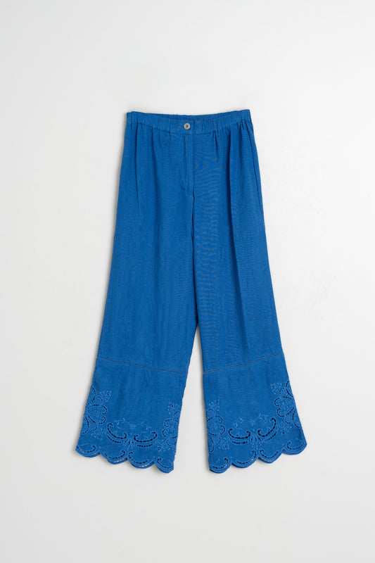 EMBROIDERED-HEM PANT 5