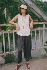 PANTALÓN BOMBACHO SATINADO