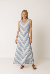 STRIPED MAXI DRESS
