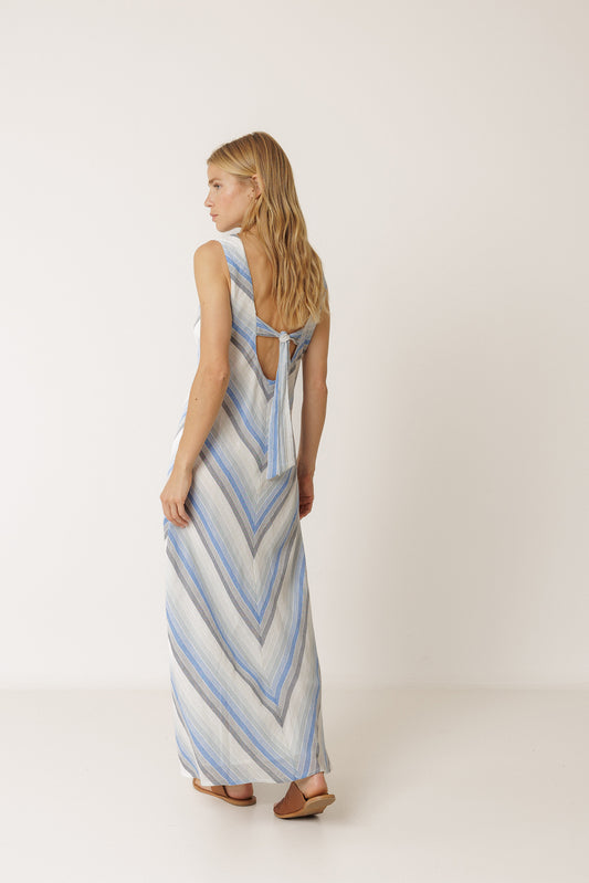 STRIPED MAXI DRESS 4