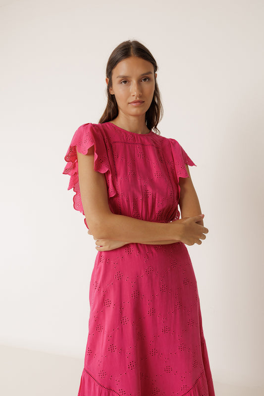 SCHIFFLI EMBROIDERY MAXI DRESS 2