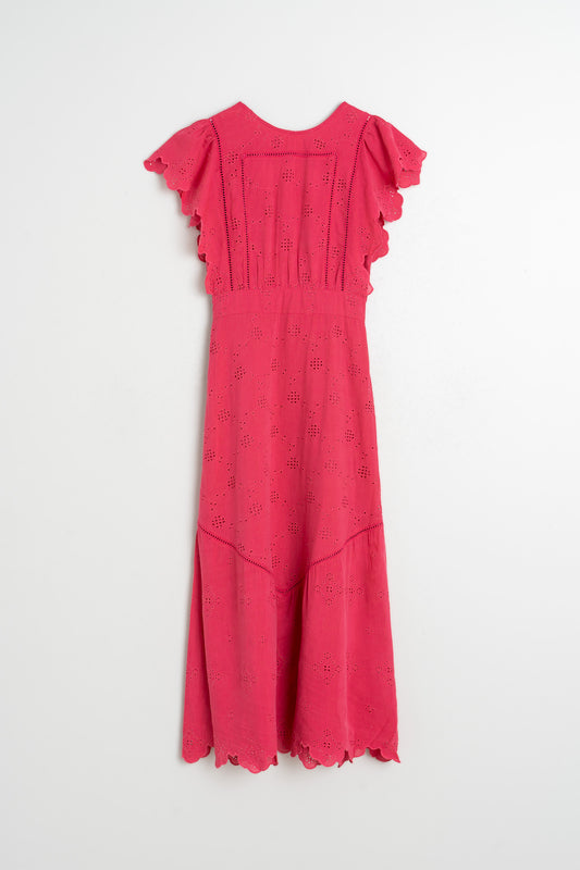 SCHIFFLI EMBROIDERY MAXI DRESS 5