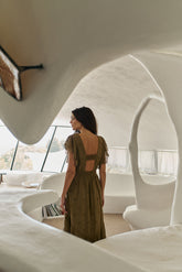 SCHIFFLI EMBROIDERY MAXI DRESS