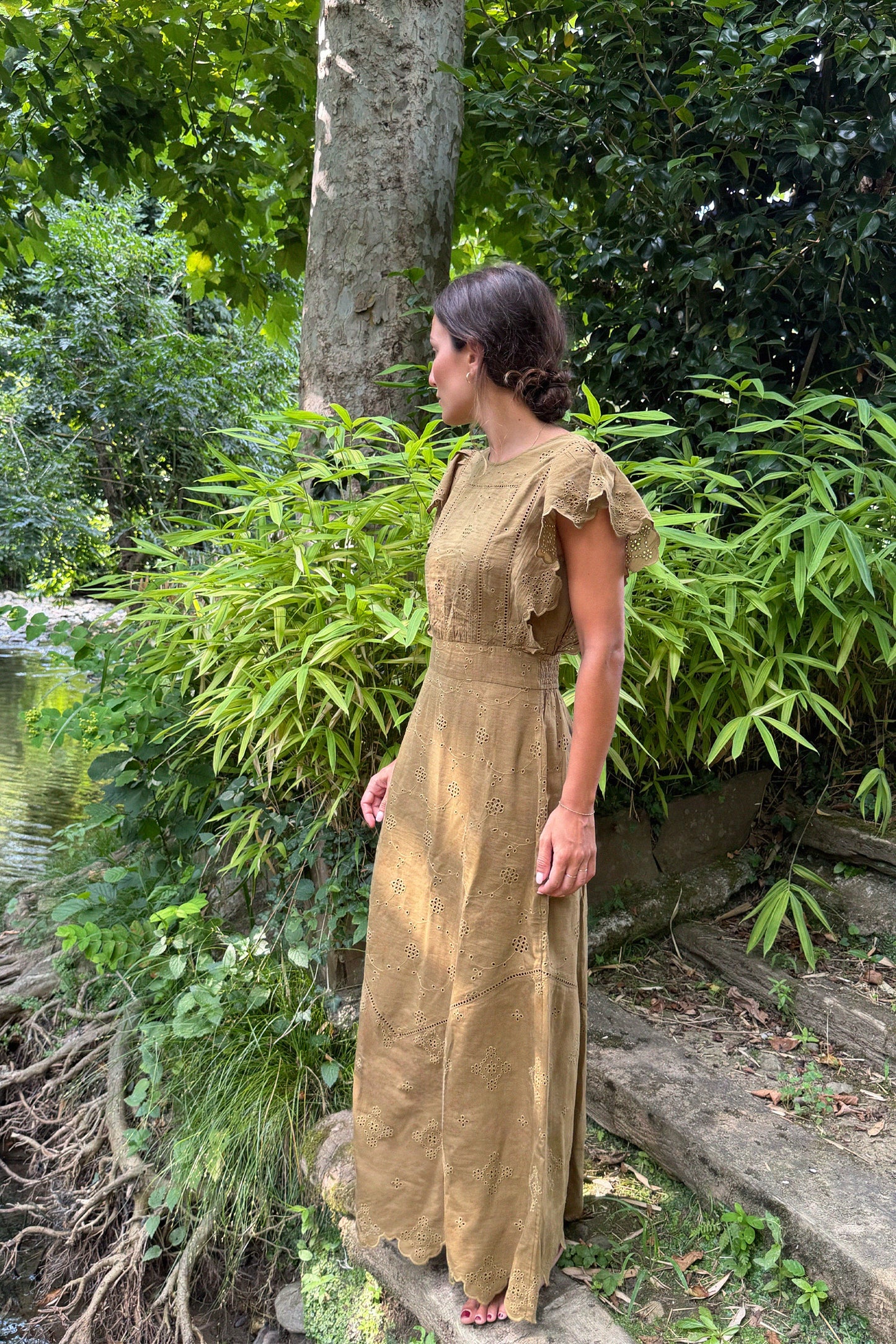 MAXI VESTIDO BORDADO SUIZO