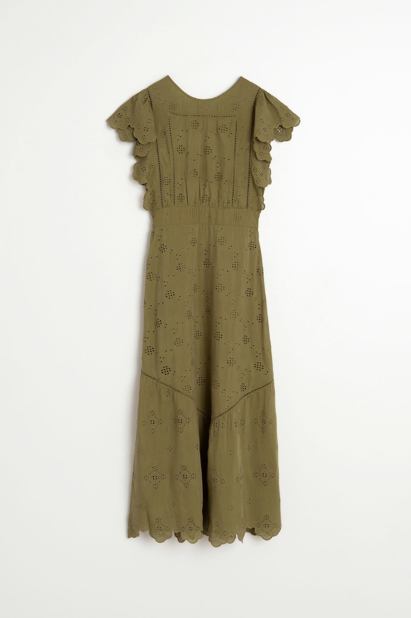 SCHIFFLI EMBROIDERY MAXI DRESS