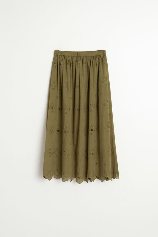 EMBROIDERED MIDI SKIRT 4