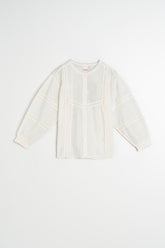 SHIRT WITH SCHIFFLI EMBROIDERY