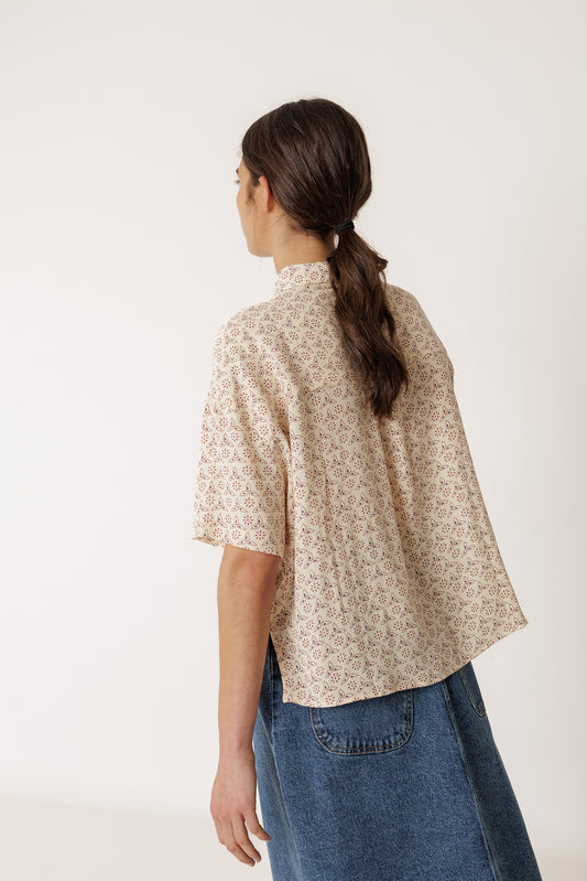 OVERSIZE BLOCK-PRINT SHIRT 3