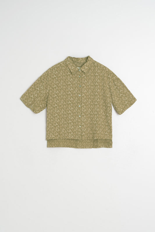 OVERSIZE BLOCK-PRINT SHIRT 5